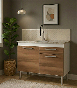 Gabinete para Cozinha Fimap Vitória 0,94m Maple