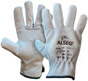 Luva de Segurança Mista Vaqueta e Raspa Alseg Petroleira CA 25639