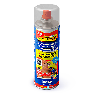 Spray Impermeabilizante Emborrachado Veda Tudo Transparente 400ml - Dryko
