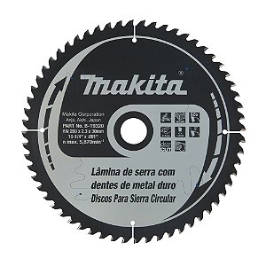 Disco de Serra Circular Makita 260mm x 30mm 60 Dentes Madeira B-19320