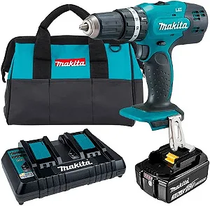 Kit Furadeira E Parafusadeira A Bateria Makita Dhp453 C/Bateria e carregador 127v