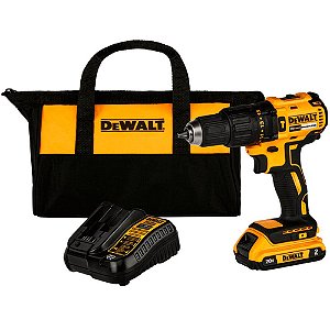 Parafusadeira e Furadeira de Impacto 1/2 DeWalt 20V MAX Brushless DCD7781D1 com 1 Bateria e Bolsa