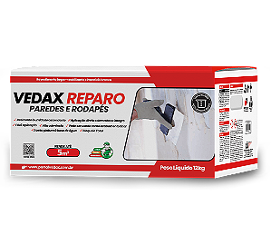VEDAX REPARO RODAPÉ ARGAMASSA CX 12KG