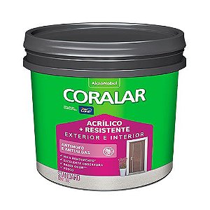 Tinta Coral Coralar Acrílica Fosca Branco 15 Litros - Antimofo e Resistente