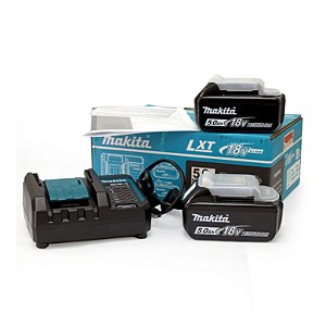 Kit Fonte de Energia Makita PSKDWT2 com 2 Baterias 18V 5.0Ah e Carregador Bivolt