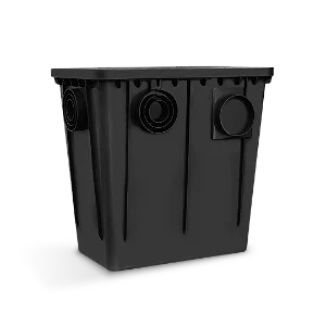 Caixa de Gordura com Cesto 52cm x 33cm 52 Litros Preto – LGMAIS CXPS52L3352PR