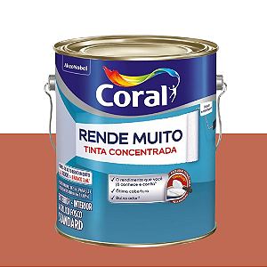 Tinta Látex Acrílico Fosco Coral Rende Muito 3.2L - Pote de Argila