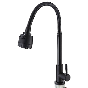 Torneira de Cozinha TELCA Mesa com Ducha Gourmet Preta - R.XSCF-8624