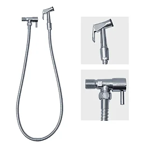 Ducha Higiênica em Metal Cromado com Registro Linha Nápoles Civitt