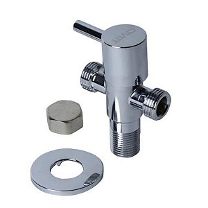 Registro de Metal com Derivação para Ducha Higiênica 1/2 x 1/2 Cromado 3530 Civitt
