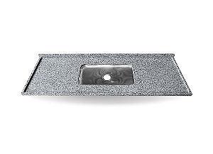 Pia de Granito Cinza Corumba 180x56cm Cuba Funda Granito Kasa