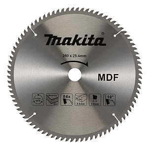 Disco de Serra Circular para Madeira 255 x 25,4 mm 84 Dentes TCG D-81636 Makita
