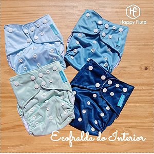 KIT 4 FRALDAS ECOLÓGICAS HAPPY FLUTE  – GREEN COLLORS