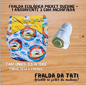 FRALDA ECOLÓGICA COM ABSORVENTE