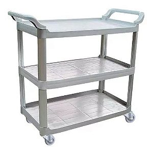 Carro Bandeja Triplex Sem Fechamentos - Bralimpia - CE3000