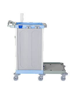 Carro Hospitalar (Bandeja Auxiliar) - Bralimpia - HOSP102
