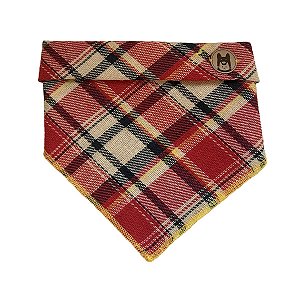 Bandana - Xadrez Vermelha