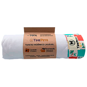 Tapete Higiênico Lavável 100% Algodão | Jardim