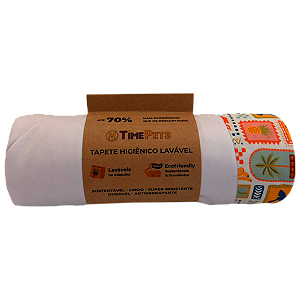 Tapete Higiênico Lavável 100% Algodão | Jardim