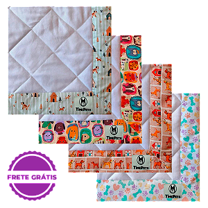 Kit 4 un Tapete Higiênico Lavável 100% Algodão | Doguinhos II