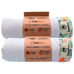 Kit 2 un Tapete Higiênico Lavável 100% Algodão| Bicharada II