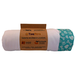 Tapete Higiênico Lavável 100% Algodão | Patinhas