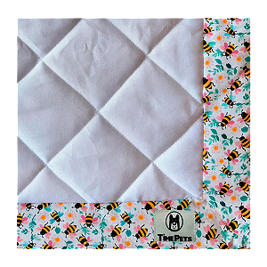 Tapete Higiênico Lavável 100% Algodão | Abelhinhas