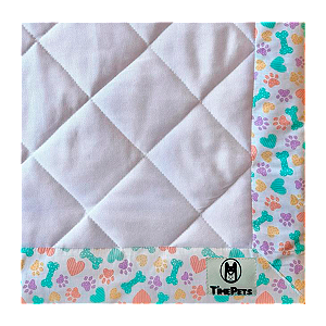 Tapete Higiênico Lavável 100% Algodão | Patinhas