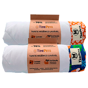 Kit 2 un Tapete Higiênico Lavável 100% Algodão | Variados