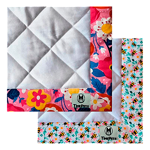 Kit 2 un Tapete Higiênico Lavável 100% Algodão | Jardim