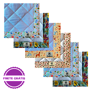 Kit 6 un Tapete Higiênico Lavável 100% Algodão | Variados I