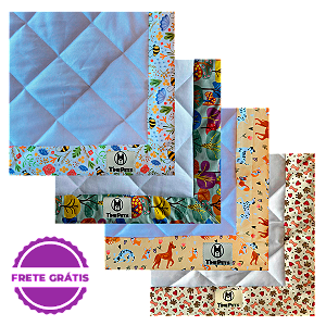 Kit 4 un Tapete Higiênico Lavável 100% Algodão | Variados