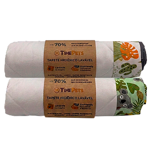 Kit 2 un Tapete Higiênico Lavável 100% Algodão | Floresta