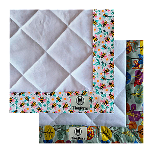 Kit 2 un Tapete Higiênico Lavável 100% Algodão | Jardim