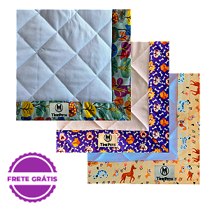 Kit 3 un Tapete Higiênico Lavável 100% Algodão | Doguinhos IV