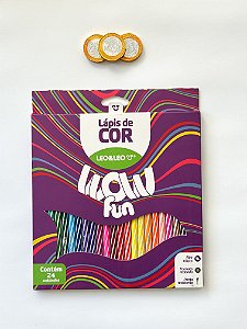 Lápis de Cor Wow Fun 24 Cores