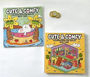 Cute & Comfy (Livro para Colorir)
