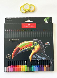 Lápis de Cor SuperSoft 24 cores