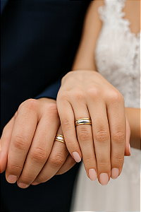 Aliança De Ouro 18k - Saturno Reta 5,00MM