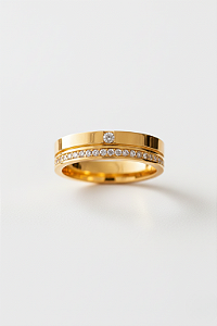 Aliança De Ouro 18k - Aurora Brilhantes