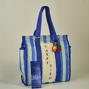 Bolsa BUENA ONDA Carpe Diem + alça azul royal