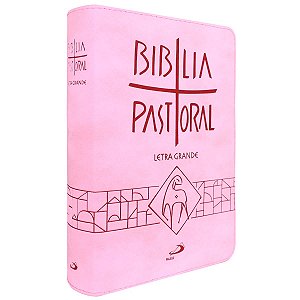 NOVA BIBLIA P LG MEDIA ZIPER ROSA LETRA GRANDE ROSA