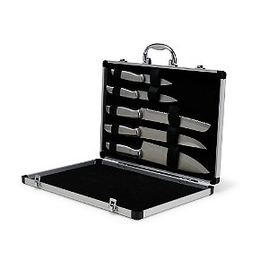 KIT FACAS COM MALETA METAL
