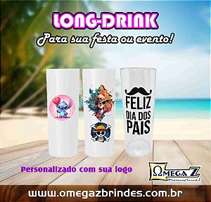 LONG DRINK BRANCO PERSONALIZADO
