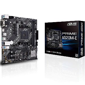 Placa Mãe Asus Prime A520M-E AMD AM4 mATX DDR4