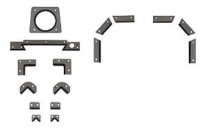 Raspadores / Limpadores Torno Nd Gpr Cnc Nardini 16 Peças