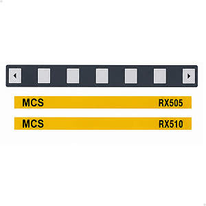 Membrana 7 teclas Para Cnc mcs Rx 510/505 + Adesivos identificador
