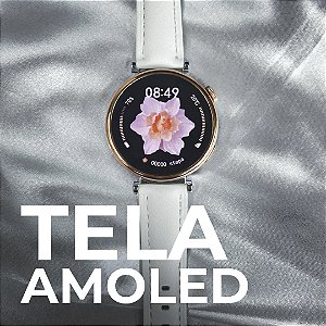 Áurea: Smartwatch Feminino Elegante com Tela AMOLED