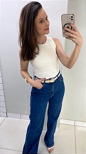 Regata poliamida cavada off white