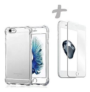 Capa Bolsa Silicone 3D Iphone 7 / Iphone 8 (Transparente Frontal +  Traseira) | Dott.pt